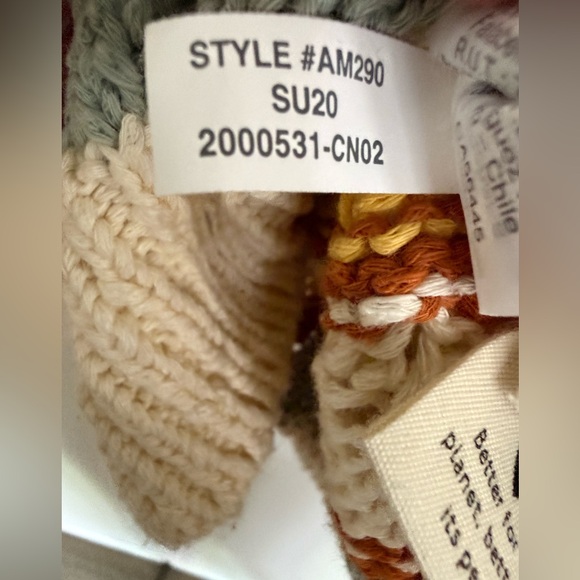 Madewell Carrington Sweater Tee Multi Colored Stripe Size XXL Knit Crochet - Picture 6 of 6